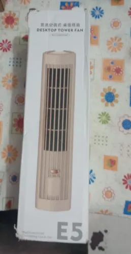 Mini Ventilador Torre de Mesa E5 Sem Lâmina - Portátil USB (Semi-novo)