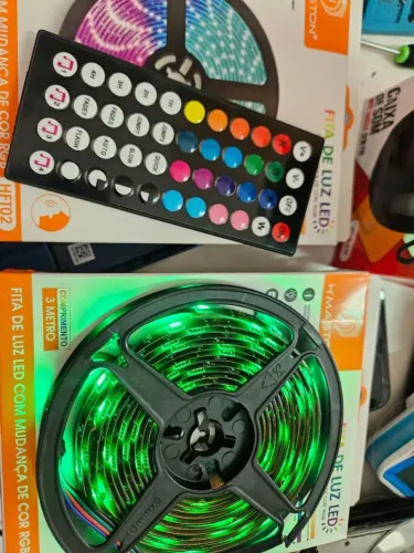 Fita Led 5050 Rgb Usb Com Sensor Rítmico