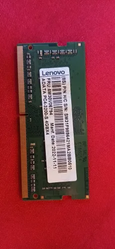 Memória RAM DDR4 4GB 3200MHz Notebook SO-DIMM Lenovo/ADATA