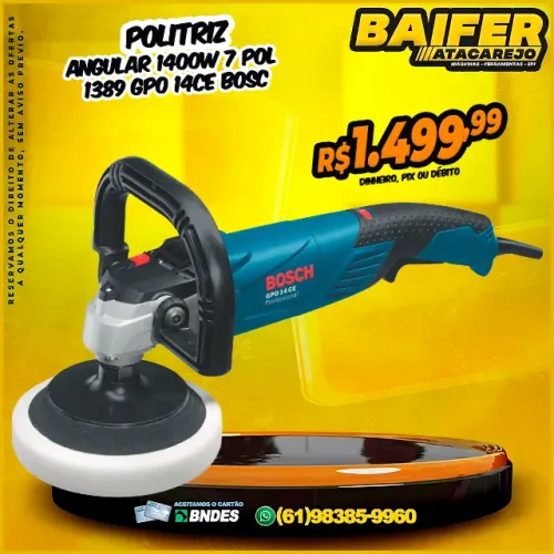 Politriz Ângular 1400w 7 Pol 1389 GPO 14CE Bosch