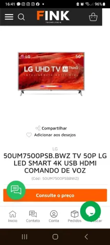 Tv LG 50 4k