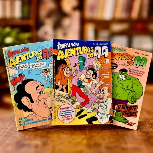 Kit 3 Gibis Trapalhões Aventuras do Didi - Bloch Anos 1980