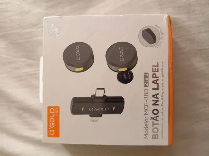 Botão na Lapela Microfone