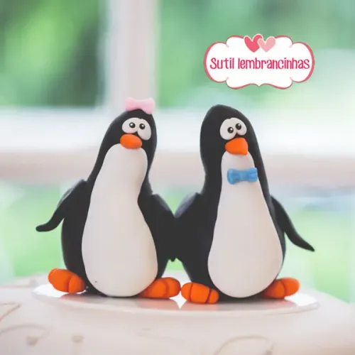 Casalzinho de Pinguim de Biscuit