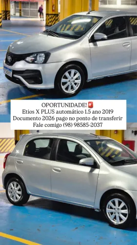 Toyota Etios X Plus 1.5 Flex 16V 5P Aut. 2020