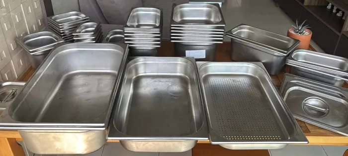 Kit cubas gastronômicas gn em aço inox 