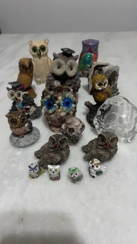 Coleção de Corujas Decorativas 