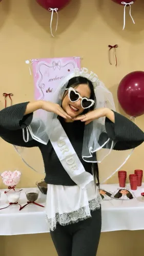 Faixa de Noiva Bride Branca Perolada Regulável Shein Shopee