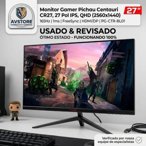 Monitor Gamer Pichau Centauri CR27 27 Pol IPS QHD 165Hz