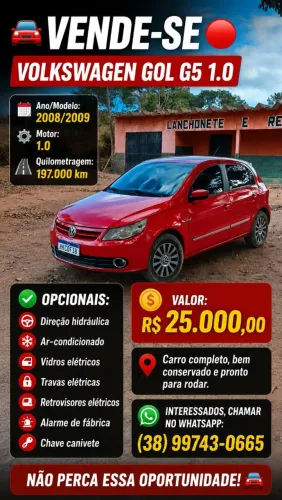 Volkswagen Gol Geração V 1.0 8V MI Total Flex Mec. 4P 2009