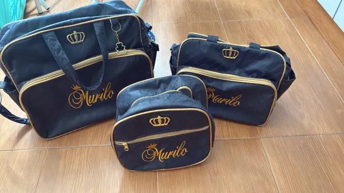 Kit c/ 3 bolsas maternidade 