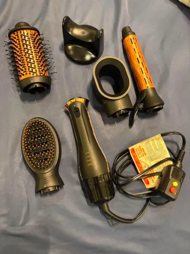 Escova Secadora 5 em 1 ELLE Profissional + 5 Bicos Intercambiáveis