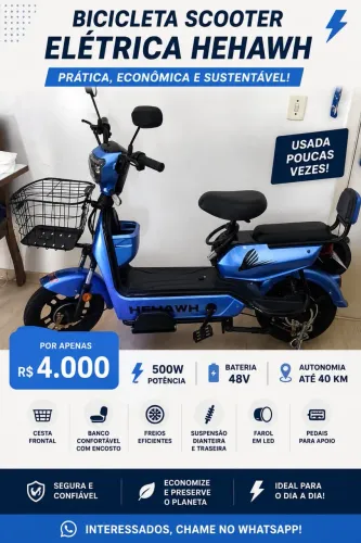 Bicicleta scooter elétrica
