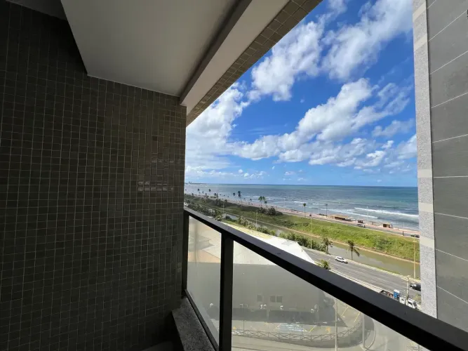 Apartamento de 1 Quarto e Sala em Jaguaribe, 47m², Vista Mar, 1 Vaga