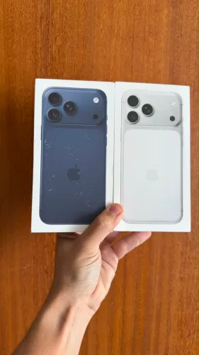 iPhone 17 Pro Max 256gb Branco Azul Novo Lacrado