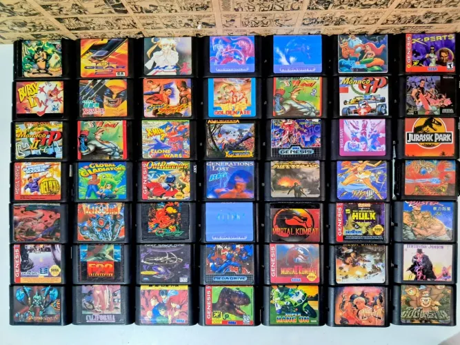 Fitas de Mega Drive