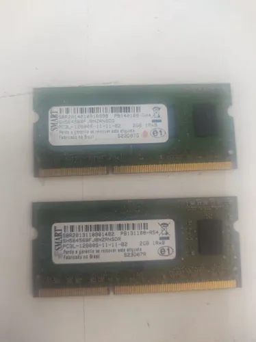 Lote com 2 Memórias Notebook DDR3L 2GB
