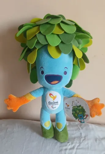 Pelúcia Oficial do mascote Tom dos Jogos Paralímpicos Rio 2016