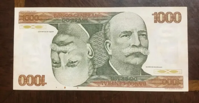 Cédula antiga de 1000 Cruzeiros- 1980