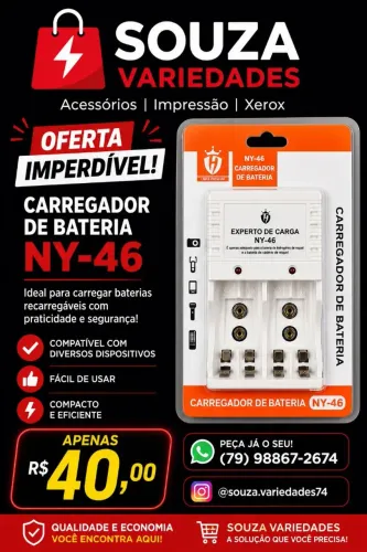 Carregador de Pilhas