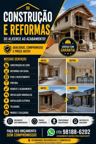 Construção e Reformas em Geral | Pedreiro Profissional