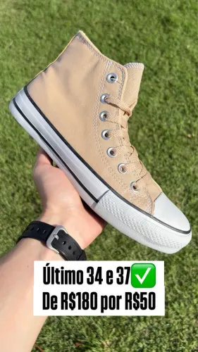 Tênis All Star Amêndoa Glow Novo