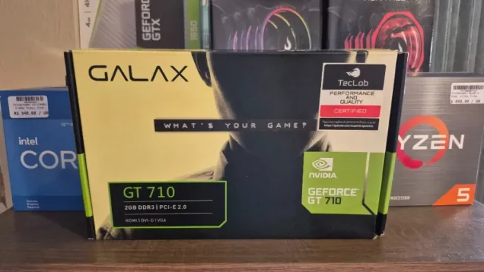 Placa de vídeo GT 710 2GB Galax nova com garantia!