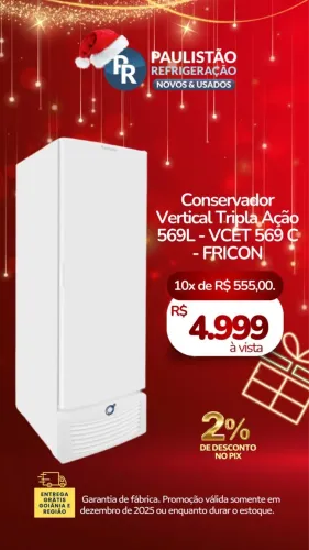 Freezer vertical de congelamento Fricon