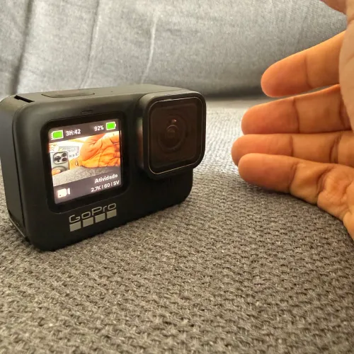 GoPro HERO 9 Black + kit completo + 3 baterias + carregador case + microSD 128GB 