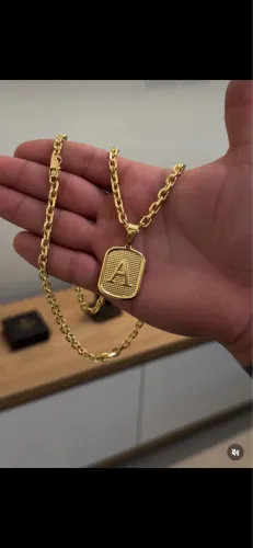 Cordão banhado a ouro 18k