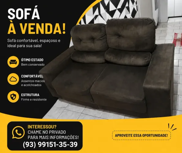 Sofá semi-novo 