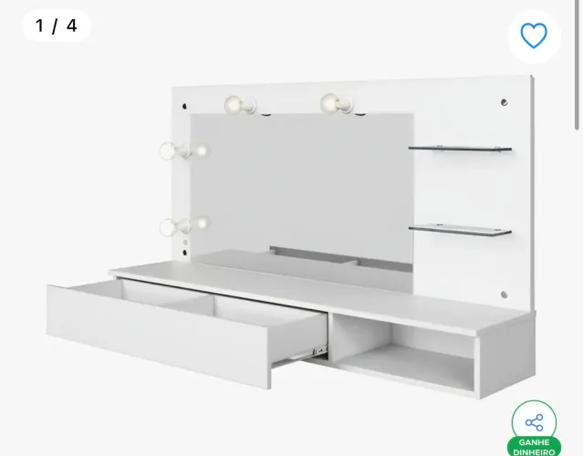 Penteadeira camarim suspensa 