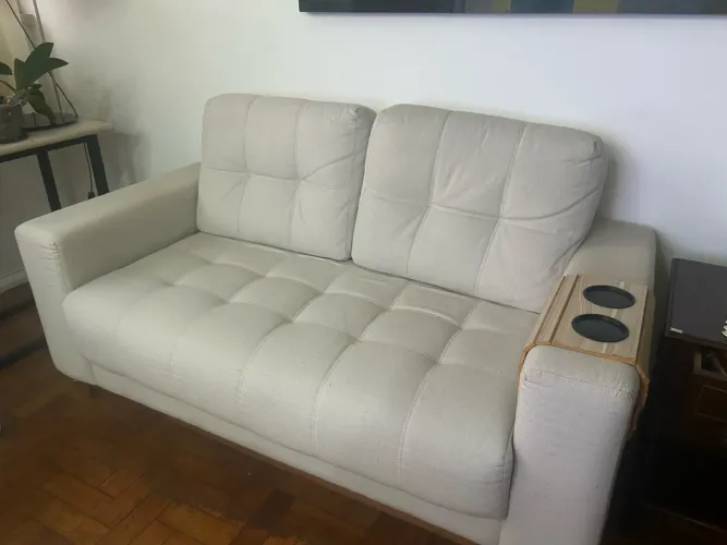 Sofá 2 lugares linho
