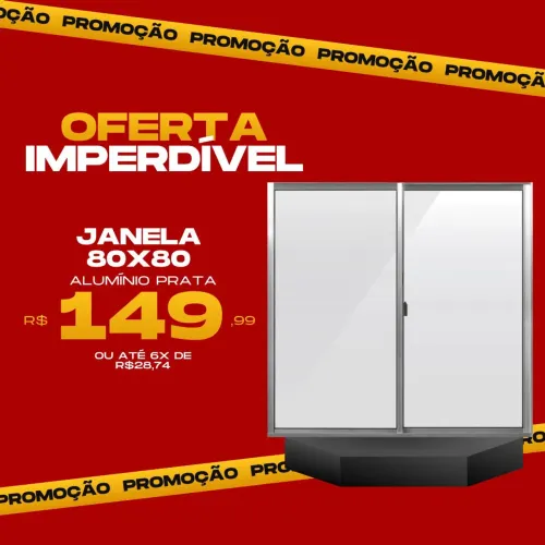 Janela Alumínio 2 Folhas