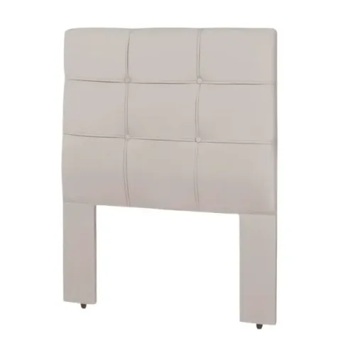 Cabeceira Solteiro Eslovênia Veludo Bege - Entrega Rápida! 