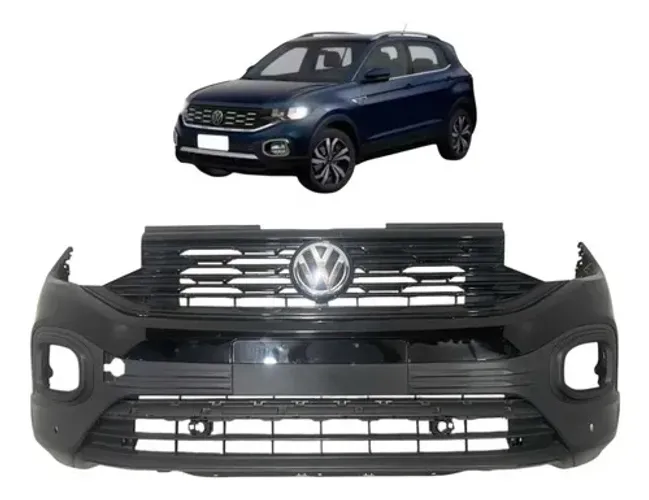 Parachoque Dianteiro Volkswagen T Cross 2019 A 2024 Preto