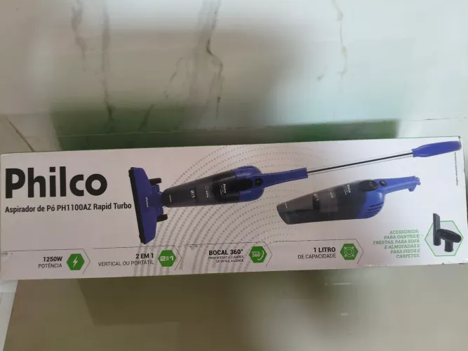 O Aspirador Vertical Philco Rapid Turbo PH1100AZ 1L Azul