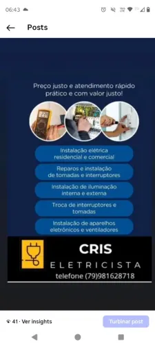 Cris eletricista 