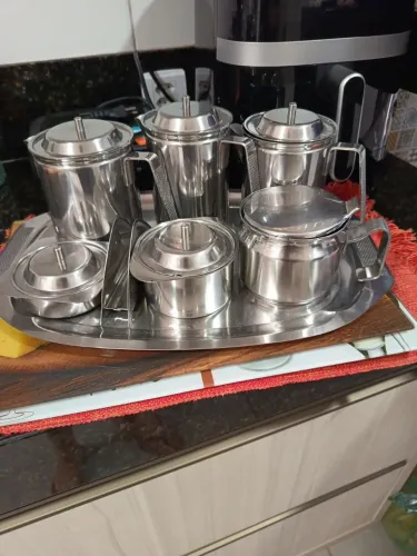 Jogo de café e chá inox