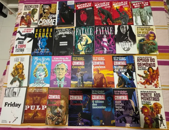 Coleção Ed Brubaker - 28 edições - Editora Mino