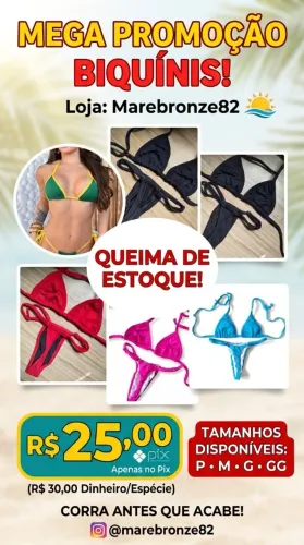 Biquínis fio dental para marquinha