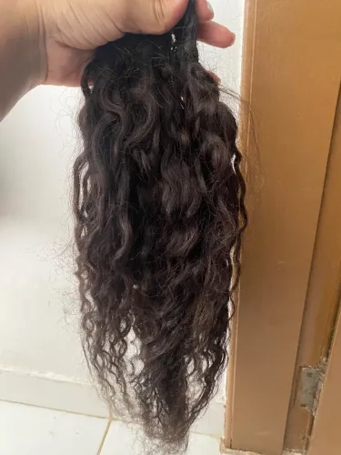 Cabelo humano cacheado
