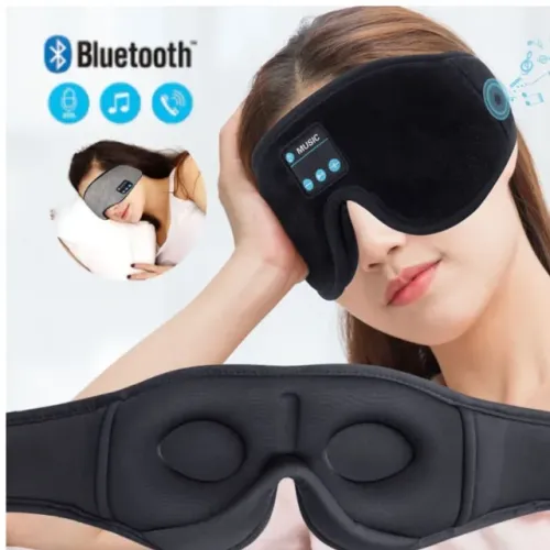 Máscara de Dormir com Fone Bluetooth Sem Fio | Tapa Olho Confortável