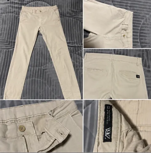 Calça Zara Masculina Bege/Caqui
