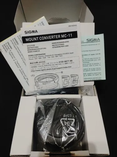 Adaptador Sigma Mc-11 Mount Converter Canon Ef P Sony E 46 Mm 54 Mm - ZERADO - NOVO