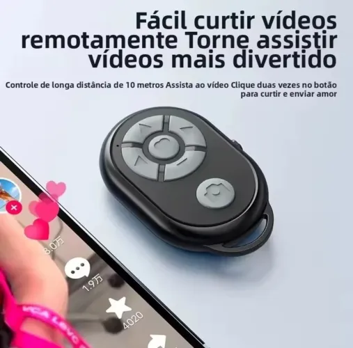 Controle remoto Bluetooth para selfie 