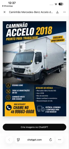 Acelo pronto para trabalhar todas as manutenções em dia