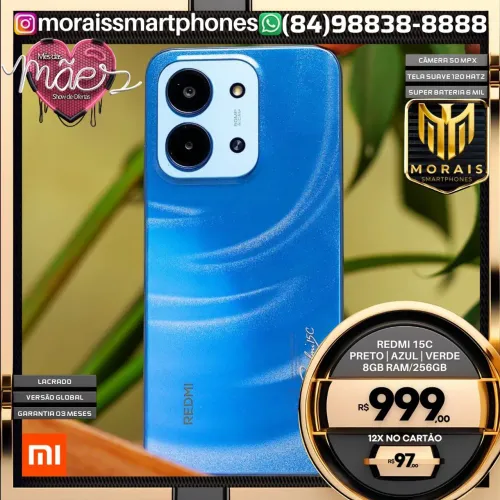 Xiaomi Poco M7 NFC - Black, Silver -256GB | 8GB RAM - LACRADISSIMO | ENTREGA IMEDIATA |