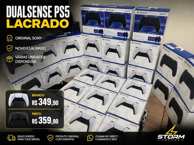 CONTROLE PS5 NOVOS LACRADOS