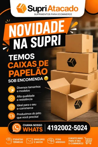 Caixas de papelão diversos tamanhos somos fábrica